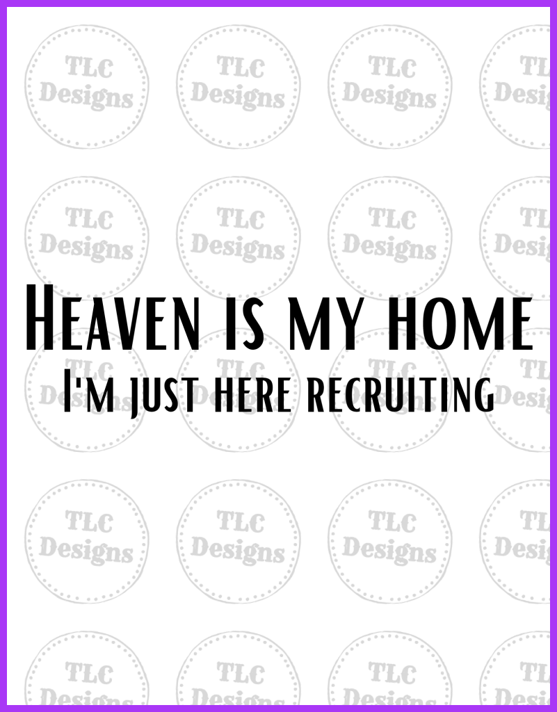 Heaven Is My Home Full Color Transfers