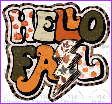Hello Fall 1 Full Color Transfers