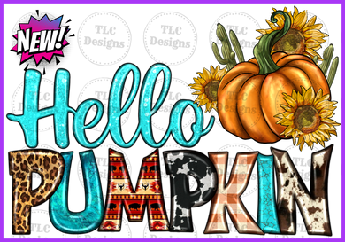 Hello Pumpkin Full Color Transfers