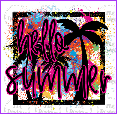 Hello Summer Full Color Transfers