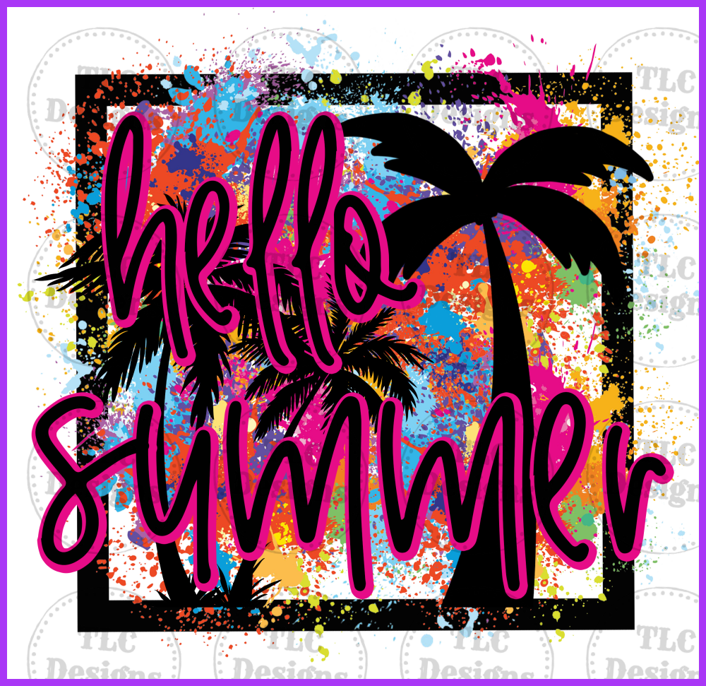 Hello Summer Full Color Transfers