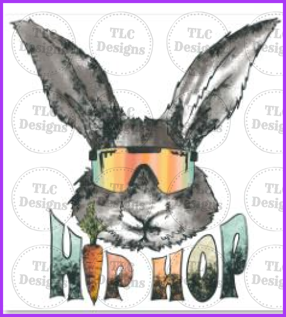 Hip Hop Bunny Full Color Transfers