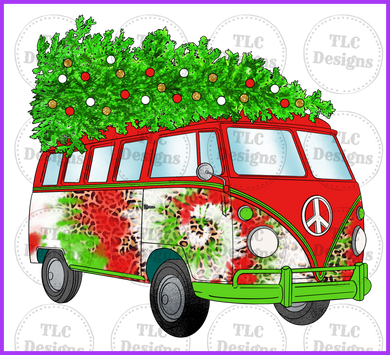 Hippie Christmas Full Color Transfers