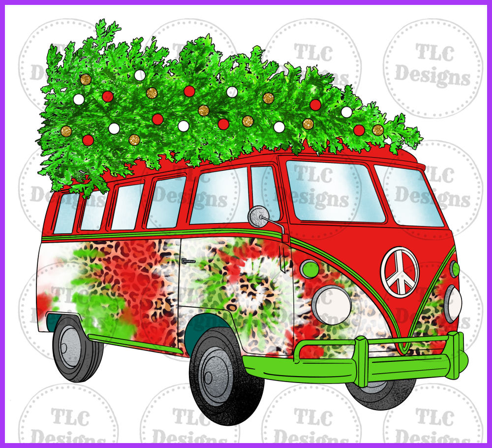 Hippie Christmas Full Color Transfers