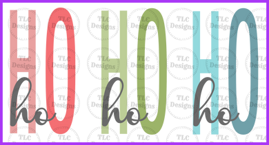 Hohoho Pastel Full Color Transfers