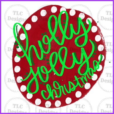 Holly Jolly Christmas Full Color Transfers