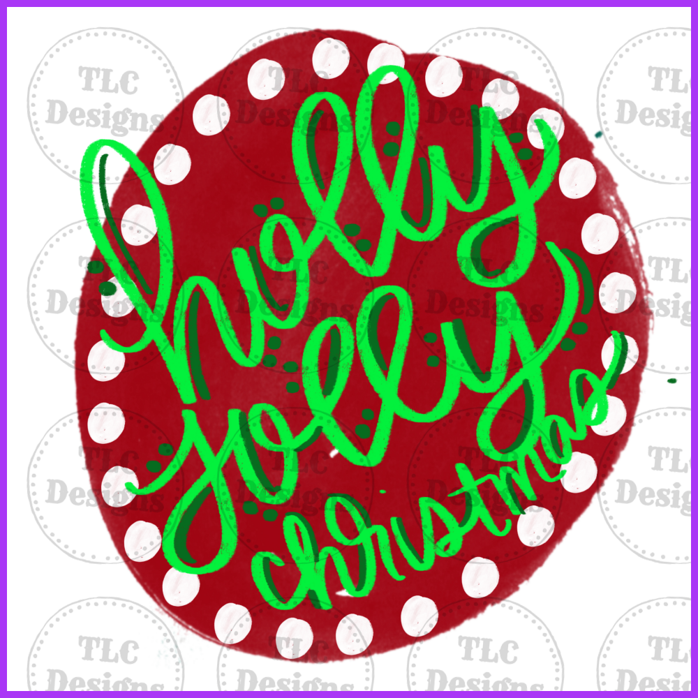 Holly Jolly Christmas Full Color Transfers