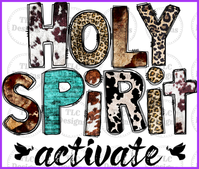 Holy Spirit Activate Full Color Transfers