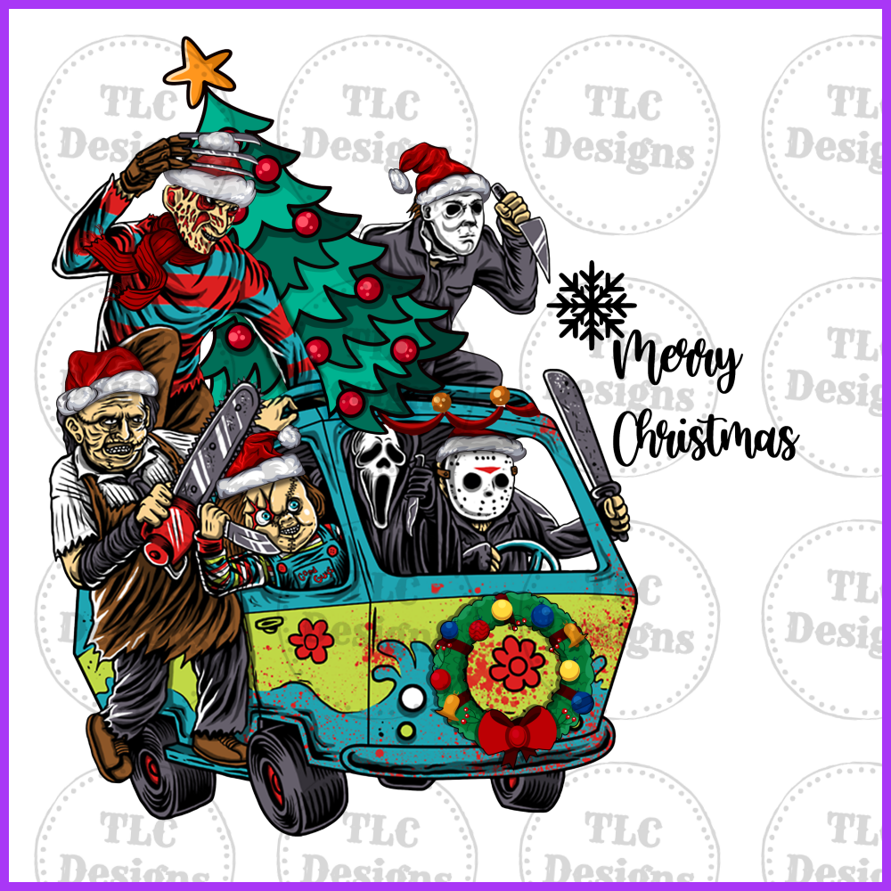 Horror Christmas Full Color Transfers