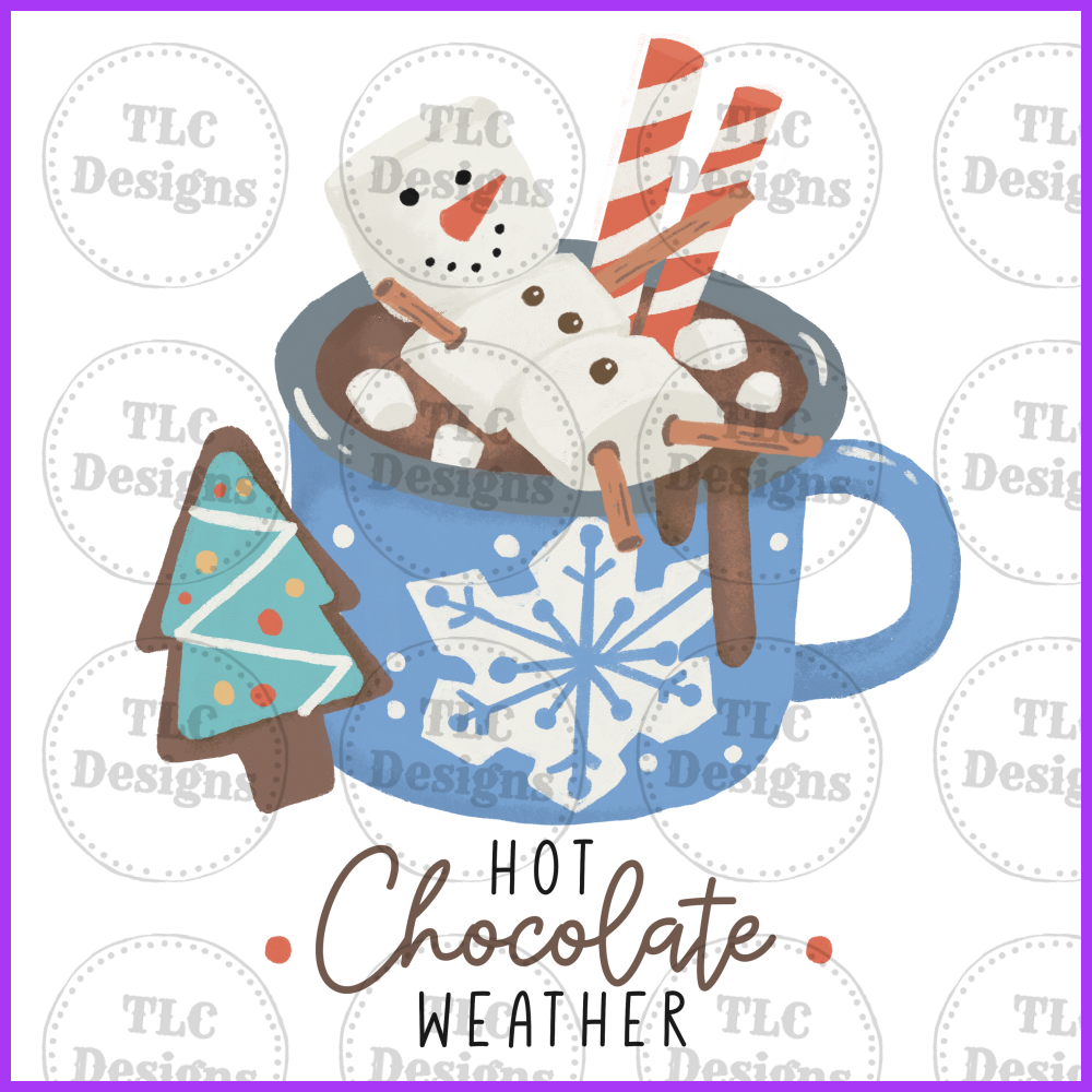 Hot Chocolate Weather Full Color Transfers