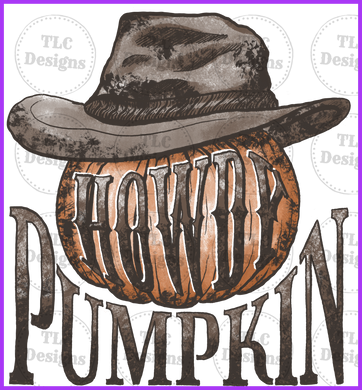 Howdie Pumpkin Full Color Transfers