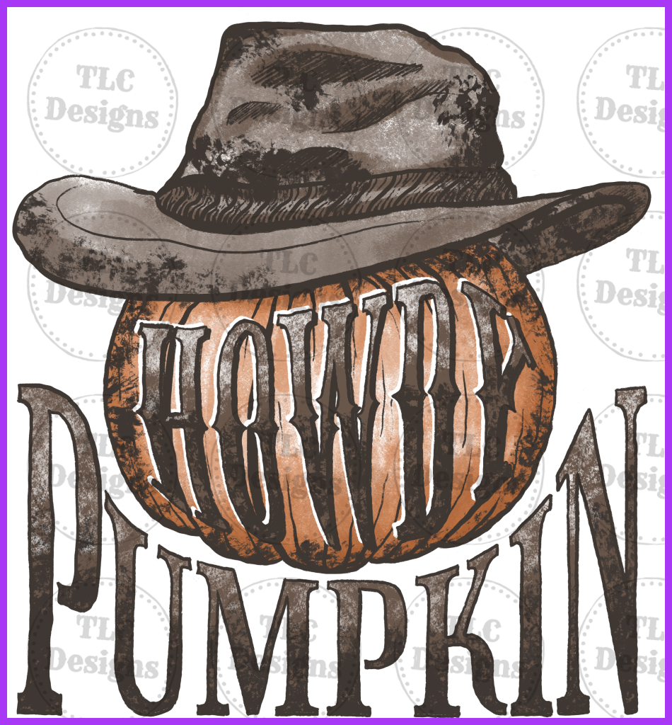 Howdie Pumpkin Full Color Transfers