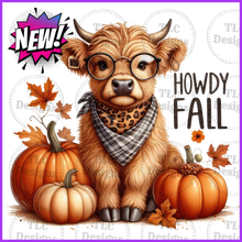 Load image into Gallery viewer, Howdy Fall Full Color Transfers

