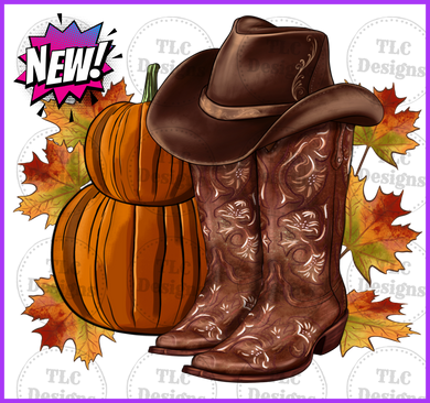 Howdy Pumpkin 2 Full Color Transfers