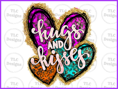 Hugs And Kisses Full Color Transfers