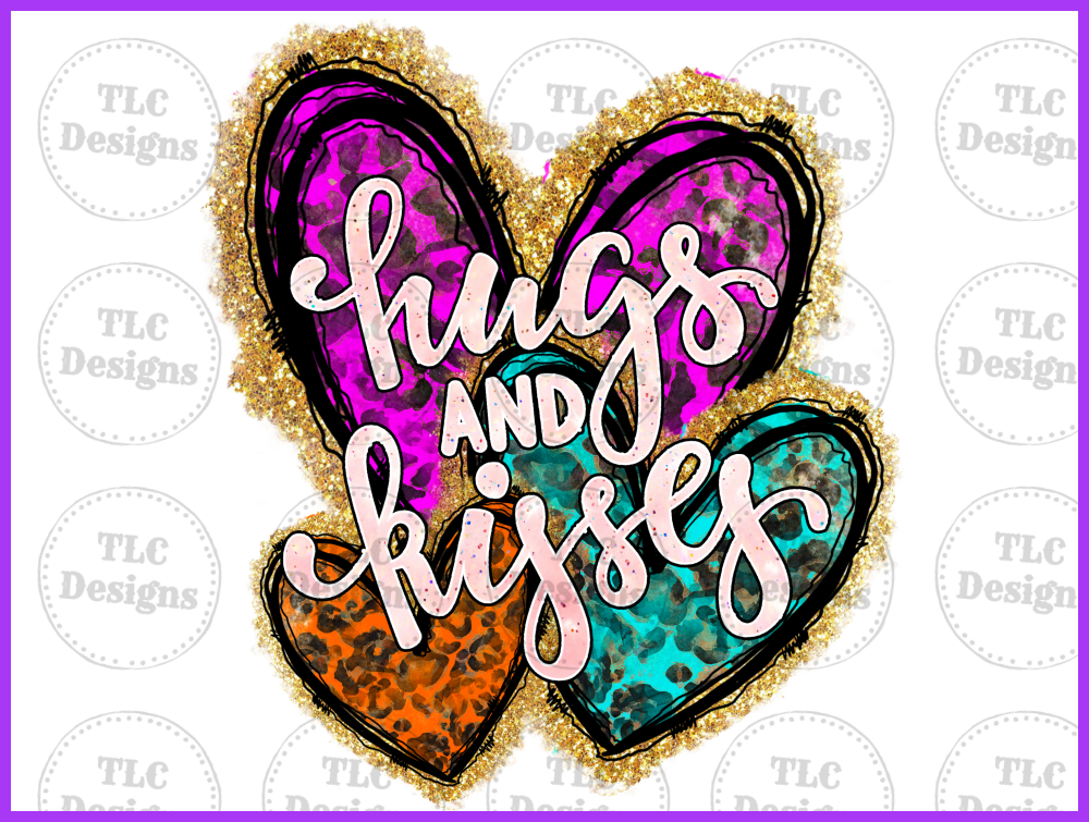 Hugs And Kisses Full Color Transfers