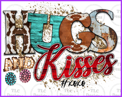 Hugs And Kisses Xoxo Full Color Transfers