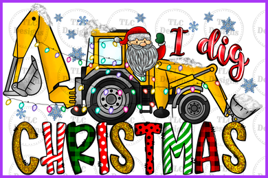 I Dig Christmas Full Color Transfers