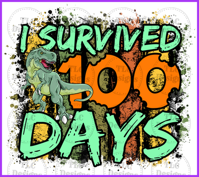 I Survived 100 Days Full Color Transfers