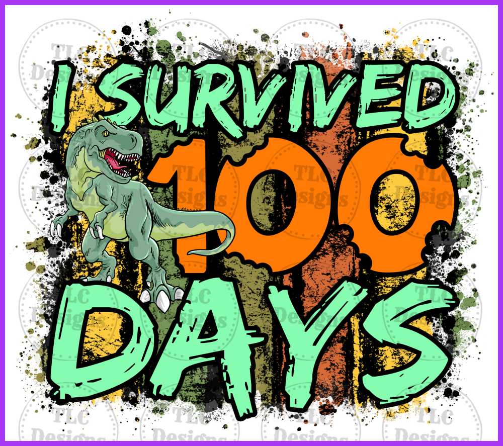 I Survived 100 Days Full Color Transfers