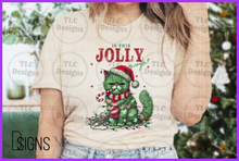 Load image into Gallery viewer, Is This Jolly Enough- Green Cat Full Color Transfers
