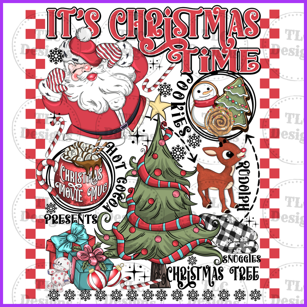 Its Christmas Time Full Color Transfers