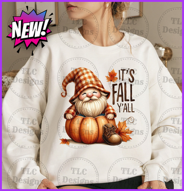 It’s Fall Yall Gnome Full Color Transfers