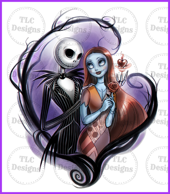 Jack And Sally Full Color Transfers