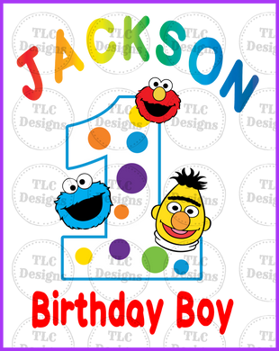 Jackson Birthday Boy Ss Full Color Transfers