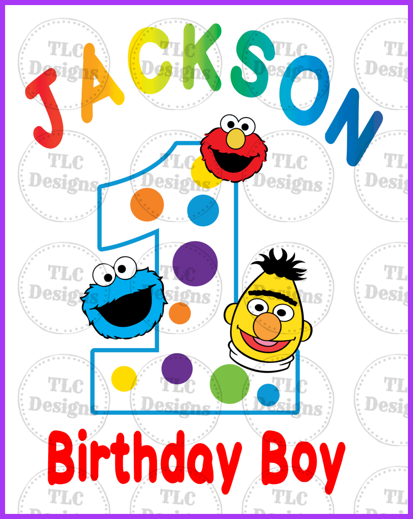 Jackson Birthday Boy Ss Full Color Transfers