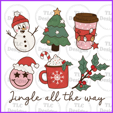 Jingle All The Way Retro Full Color Transfers