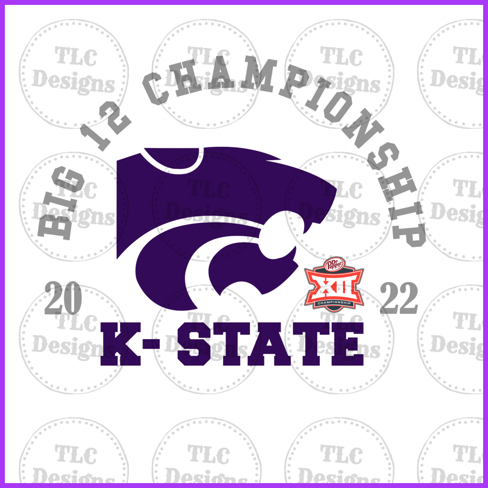 K-State Big 12 Full Color Transfers
