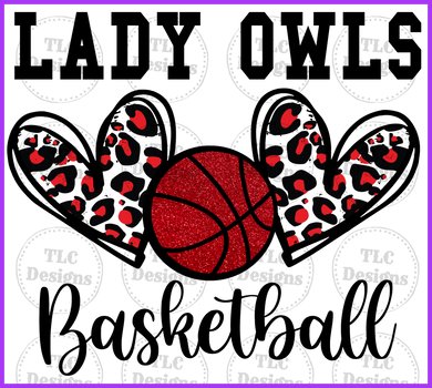 Lady Owls Basketball Full Color Transfers