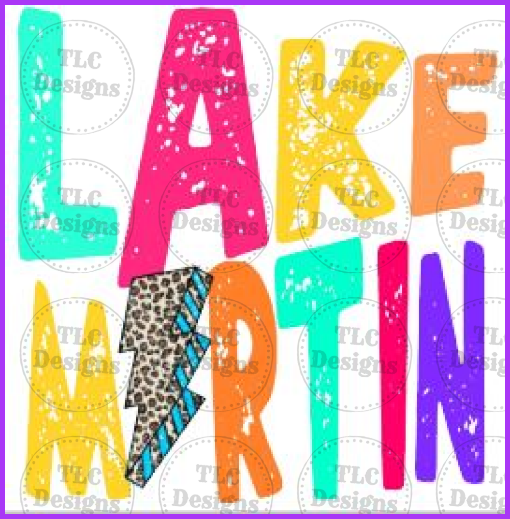 Lake Martin Full Color Transfers