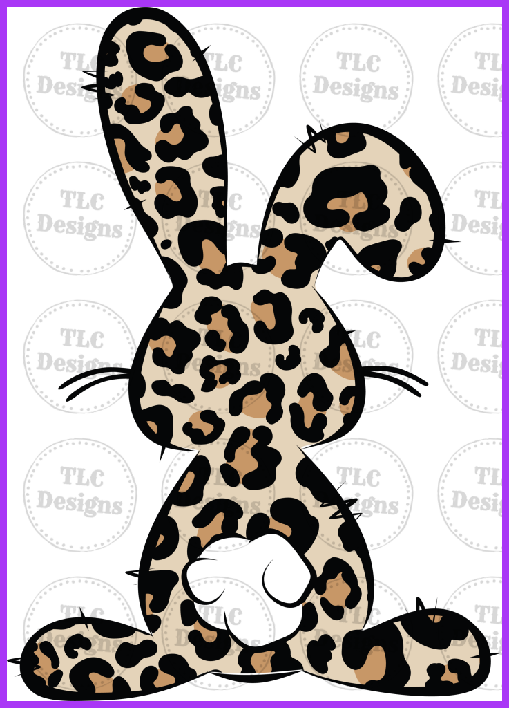 Leopard Bunny Full Color Transfers