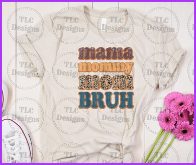 Leopard Mom Bruh Full Color Transfers