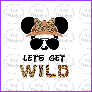 Lets Get Wild Minnie Full Color Transfers