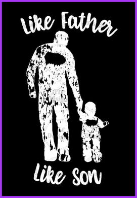Like Father Son Full Color Transfers