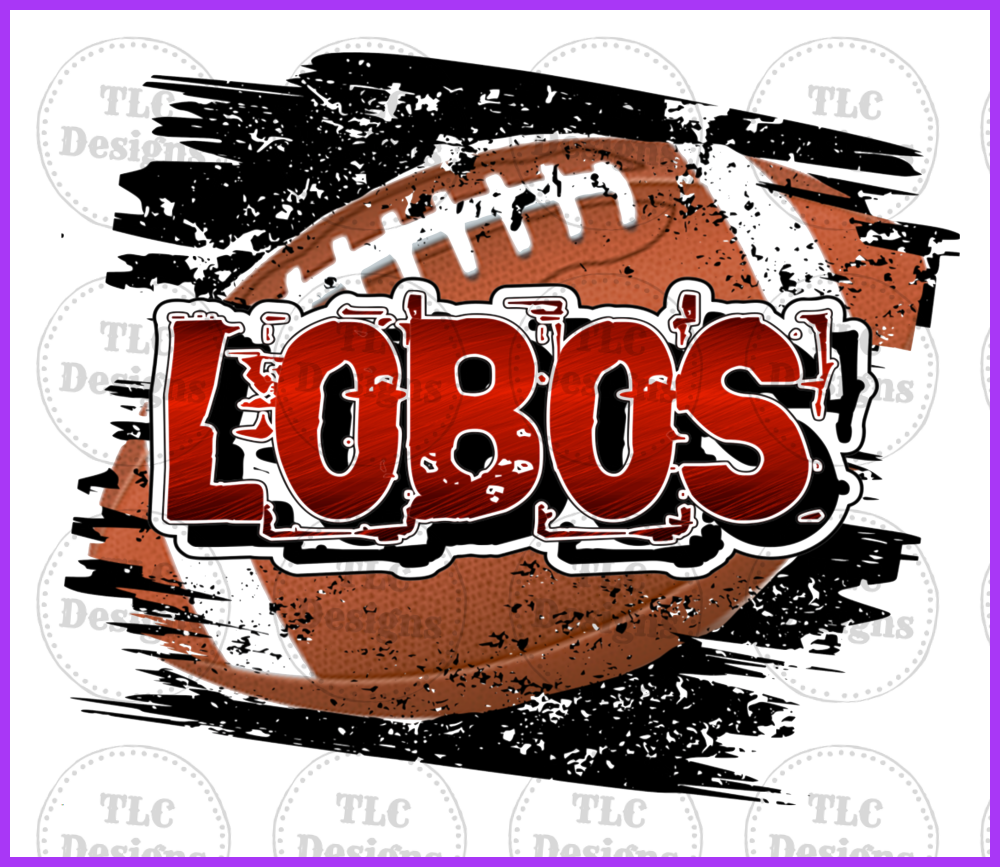 Lobos Football Full Color Transfers