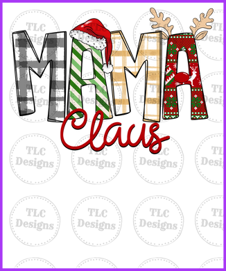 Mama Claus Full Color Transfers