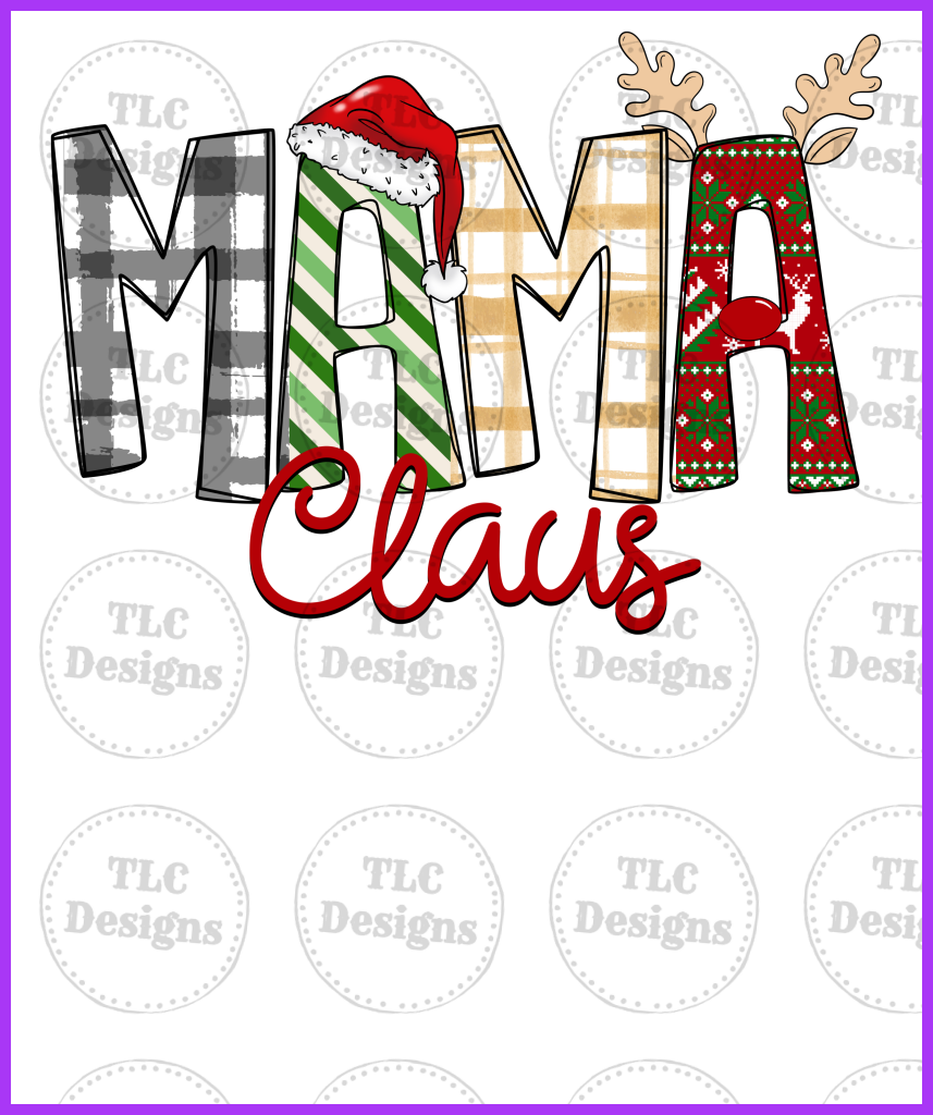 Mama Claus Full Color Transfers