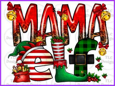 Mama Elf Full Color Transfers