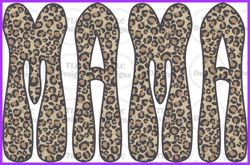 Mama Leopard Full Color Transfers