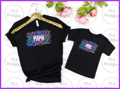 Mama Neon Leopard Full Color Transfers