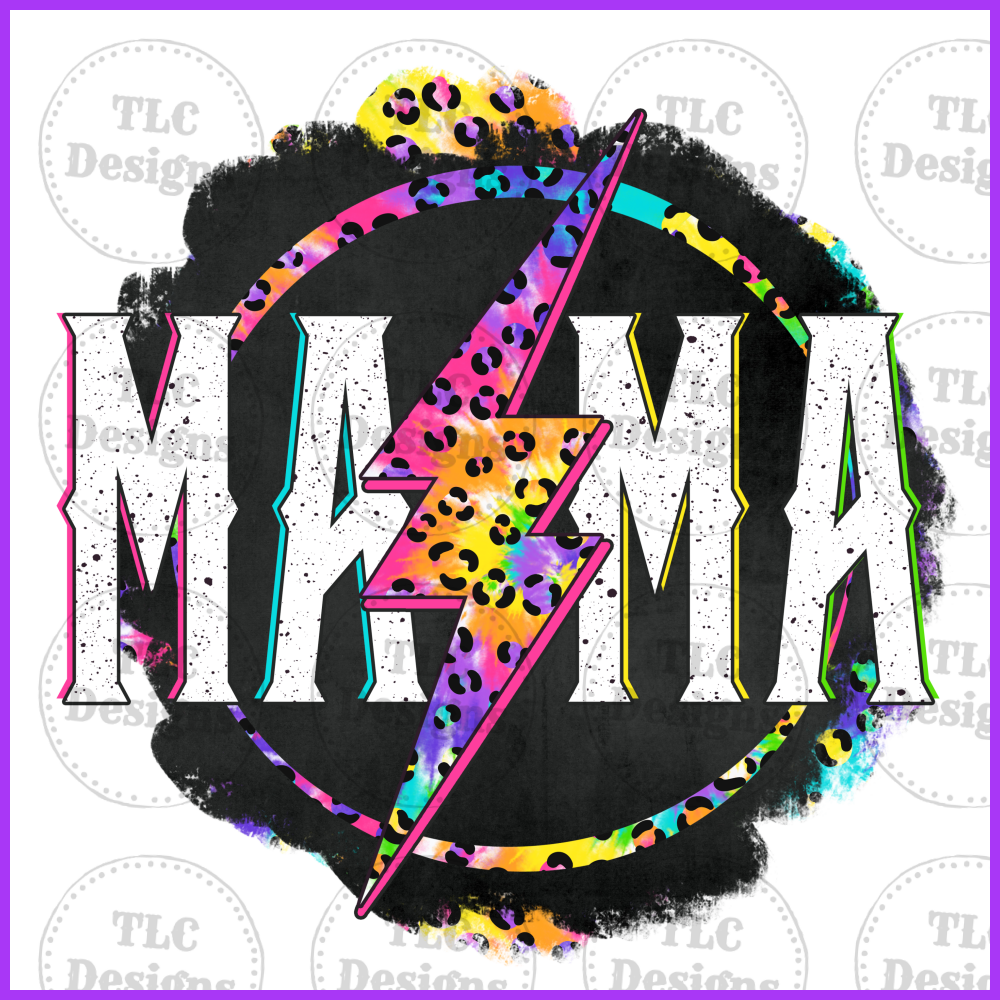 Mama Rainbow Leopard Full Color Transfers