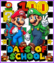 Load image into Gallery viewer, Mario 100 Days Of School Full Color Transfers
