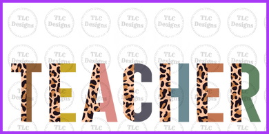 Math Teacher Boho Letters- Can Do All Levels And Subjects Full Color Transfers