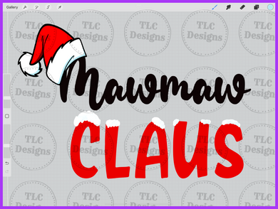 Mawmaw White Font Full Color Transfers