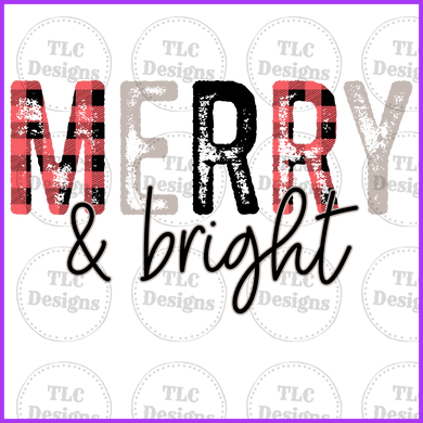 Merry And Bright Full Color Transfers