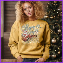 Load image into Gallery viewer, Merry And Bright Santa In Sleigh Full Color Transfers
